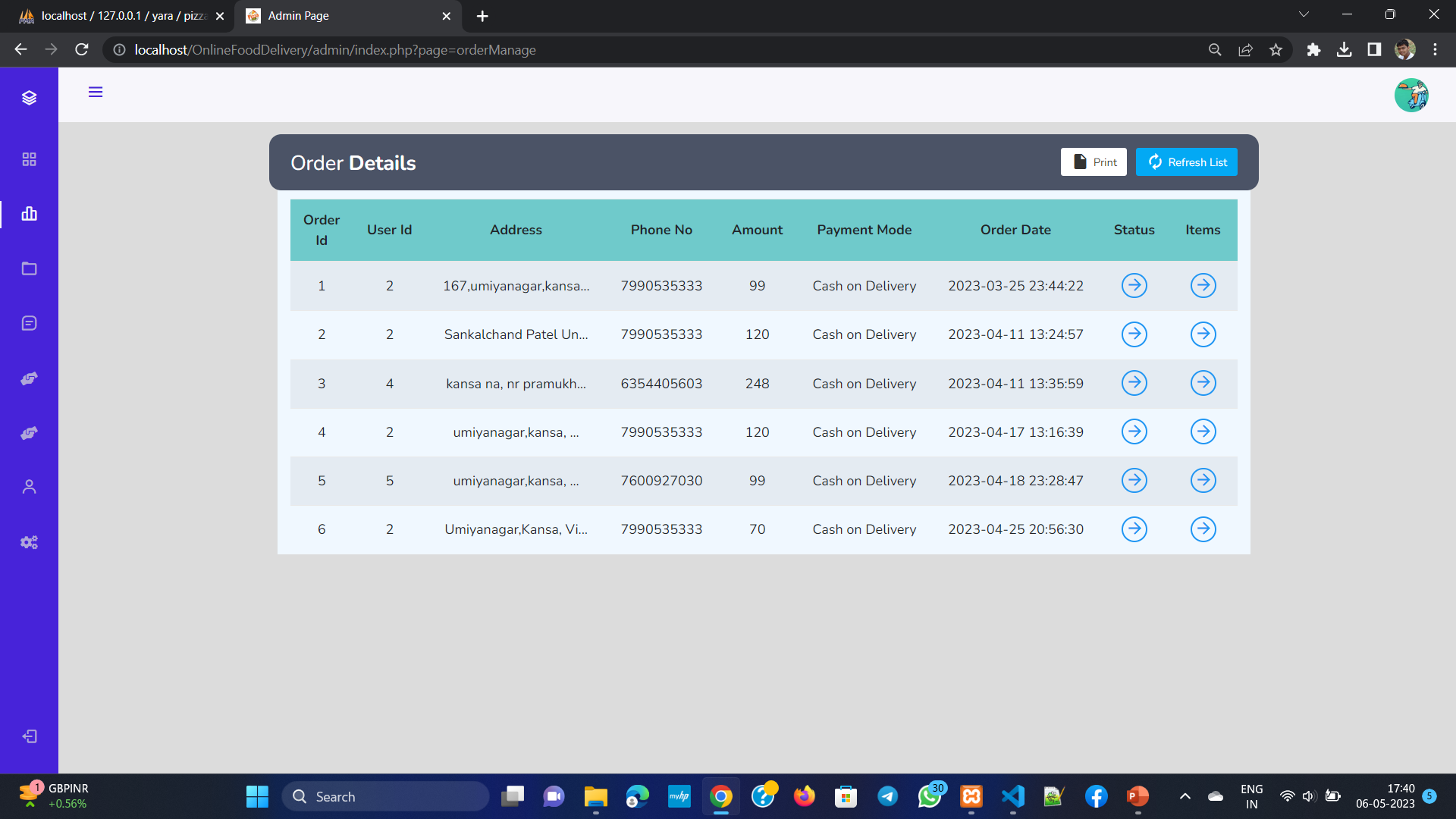 Quiz Dashboard 2