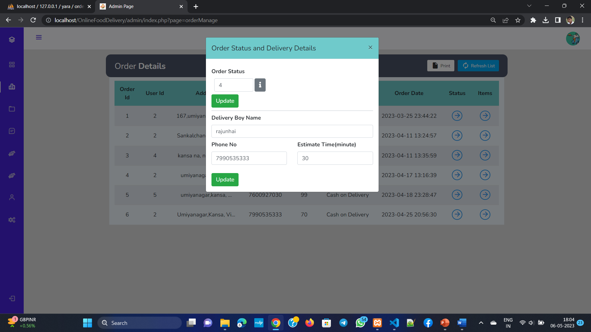 Quiz Dashboard 2