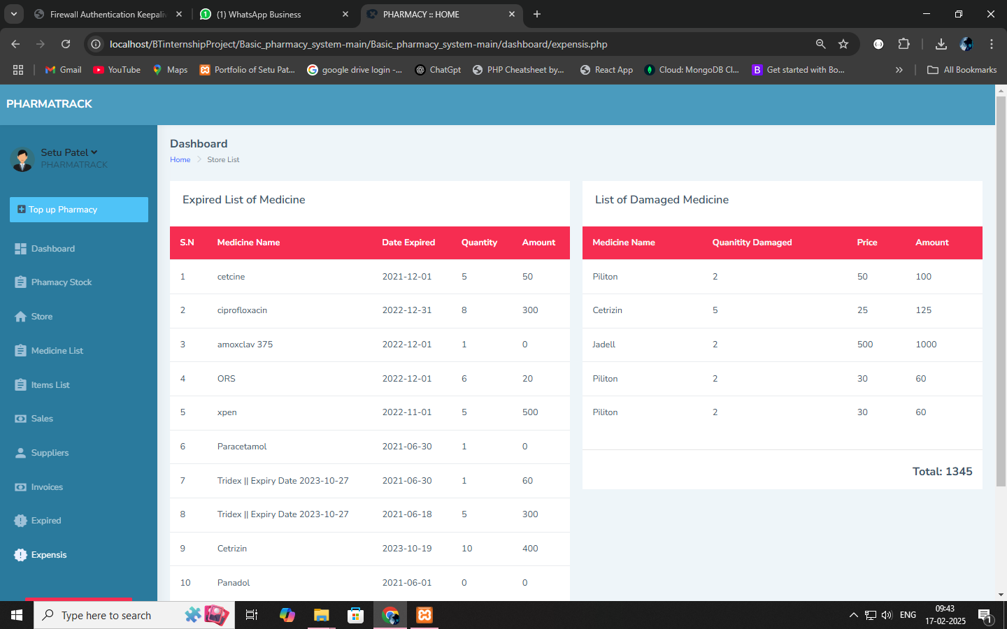 Quiz Dashboard 2