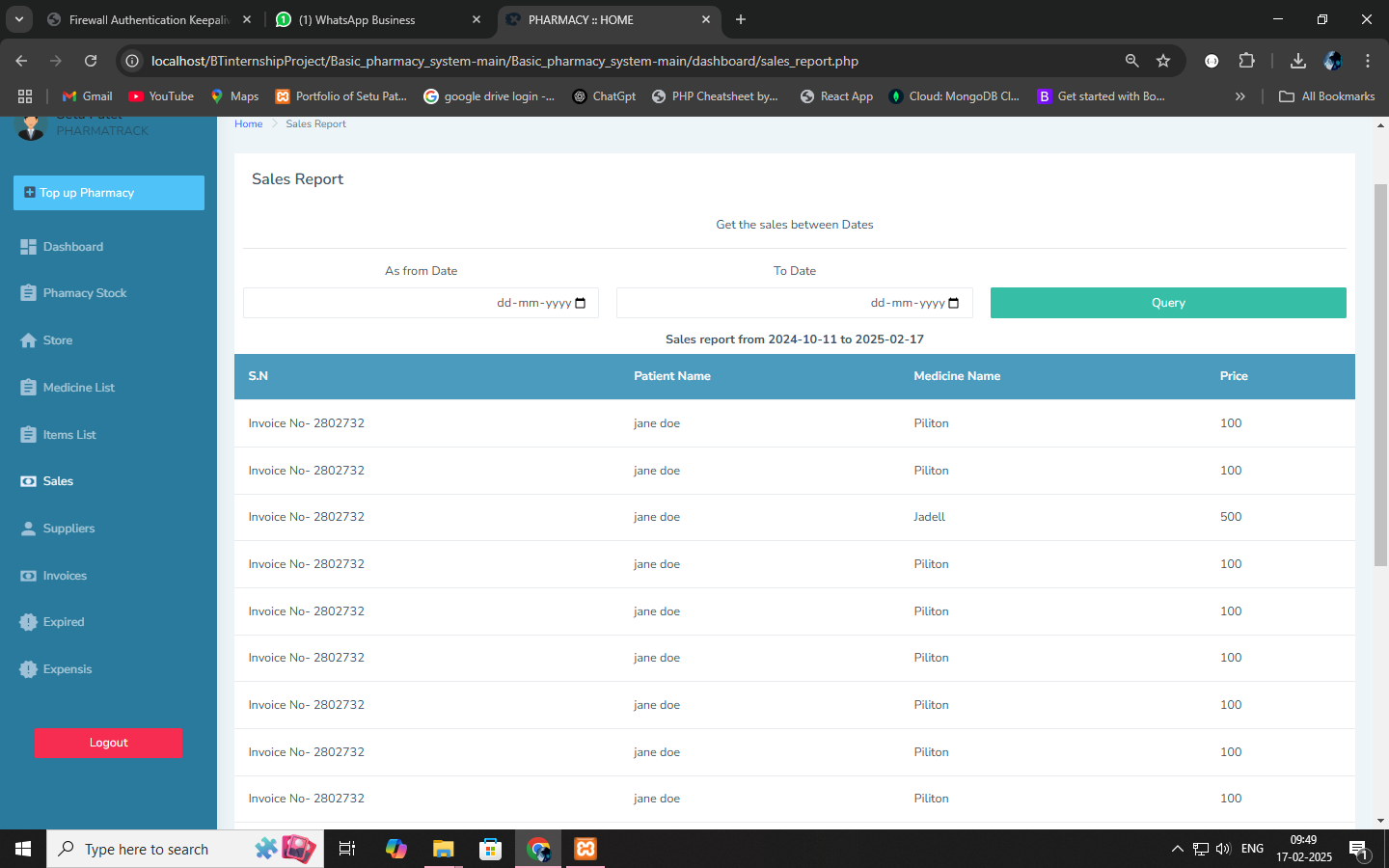 Quiz Dashboard 2